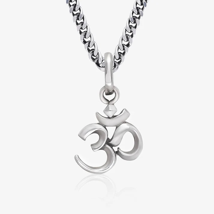 Silver Om Pendant with Spiritual Connection