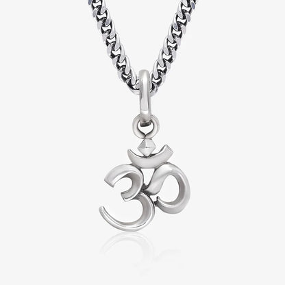 Silver Om Pendant with Spiritual Connection