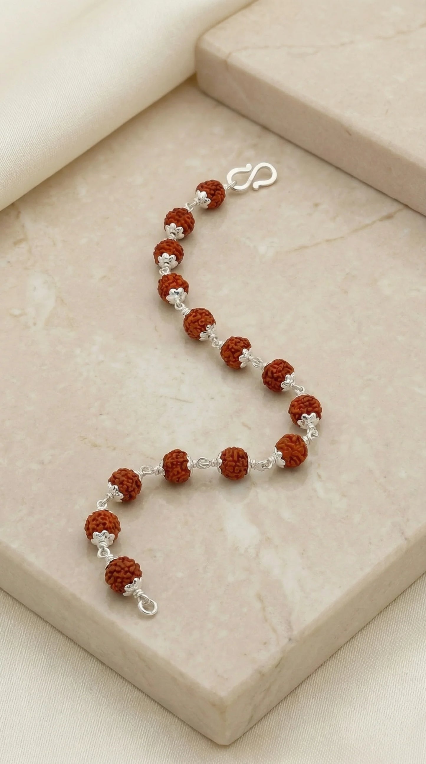 Silver Rudraksha Bracelet