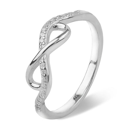 Sterling Silver Infinity Adjustable Ring