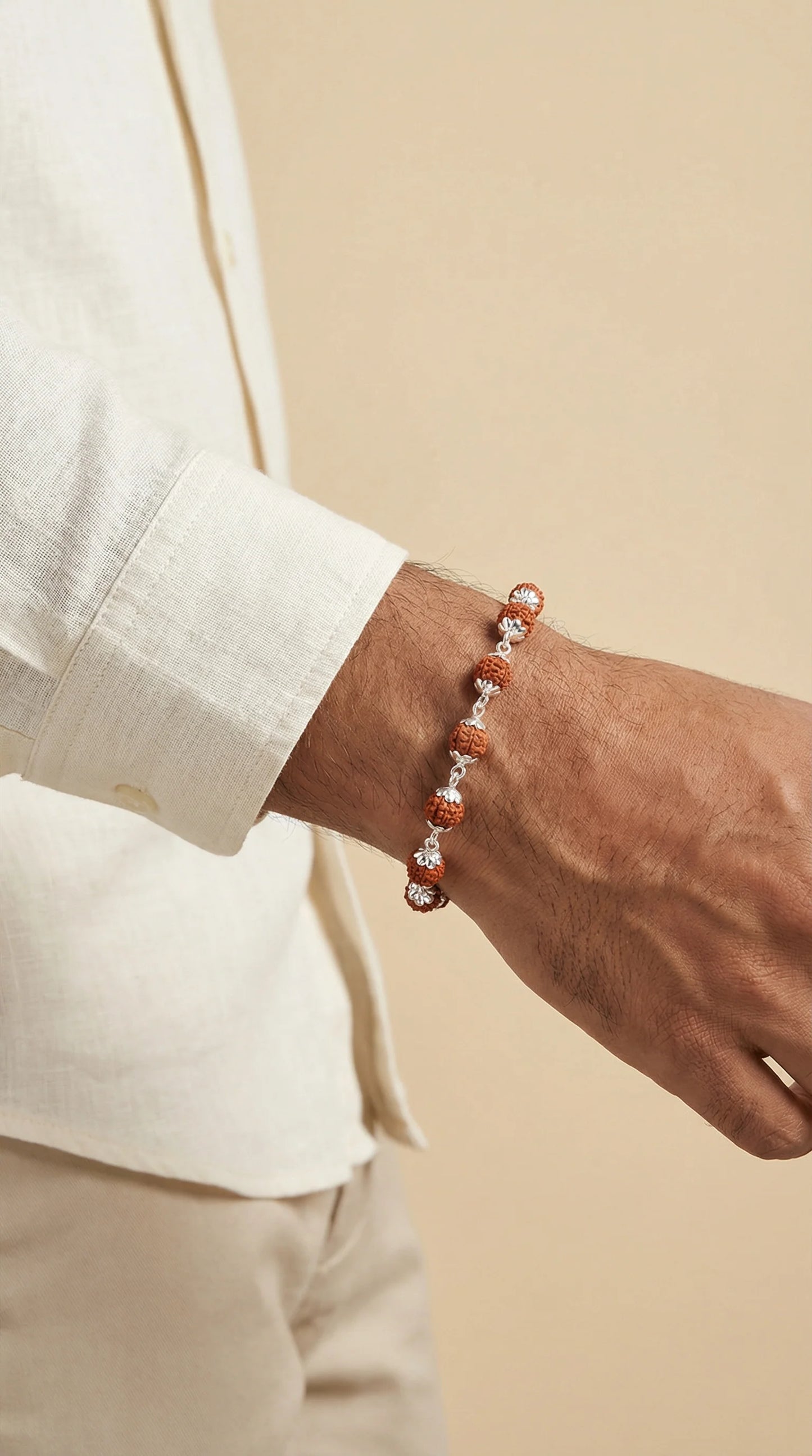 Silver Rudraksha Bracelet