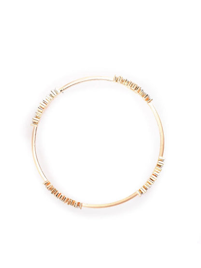 Alluring Appeal - Set of 2 American Diamond Rose Gold Plated Bangles Set