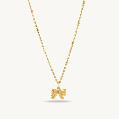 Bow Pendant Necklace