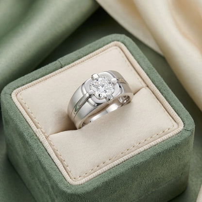 Cushion Cut Diamond Ring in 925 Silver Jewellery with 4 Prong Setting Design