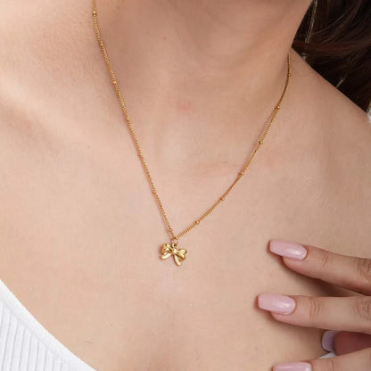 Bow Pendant Necklace