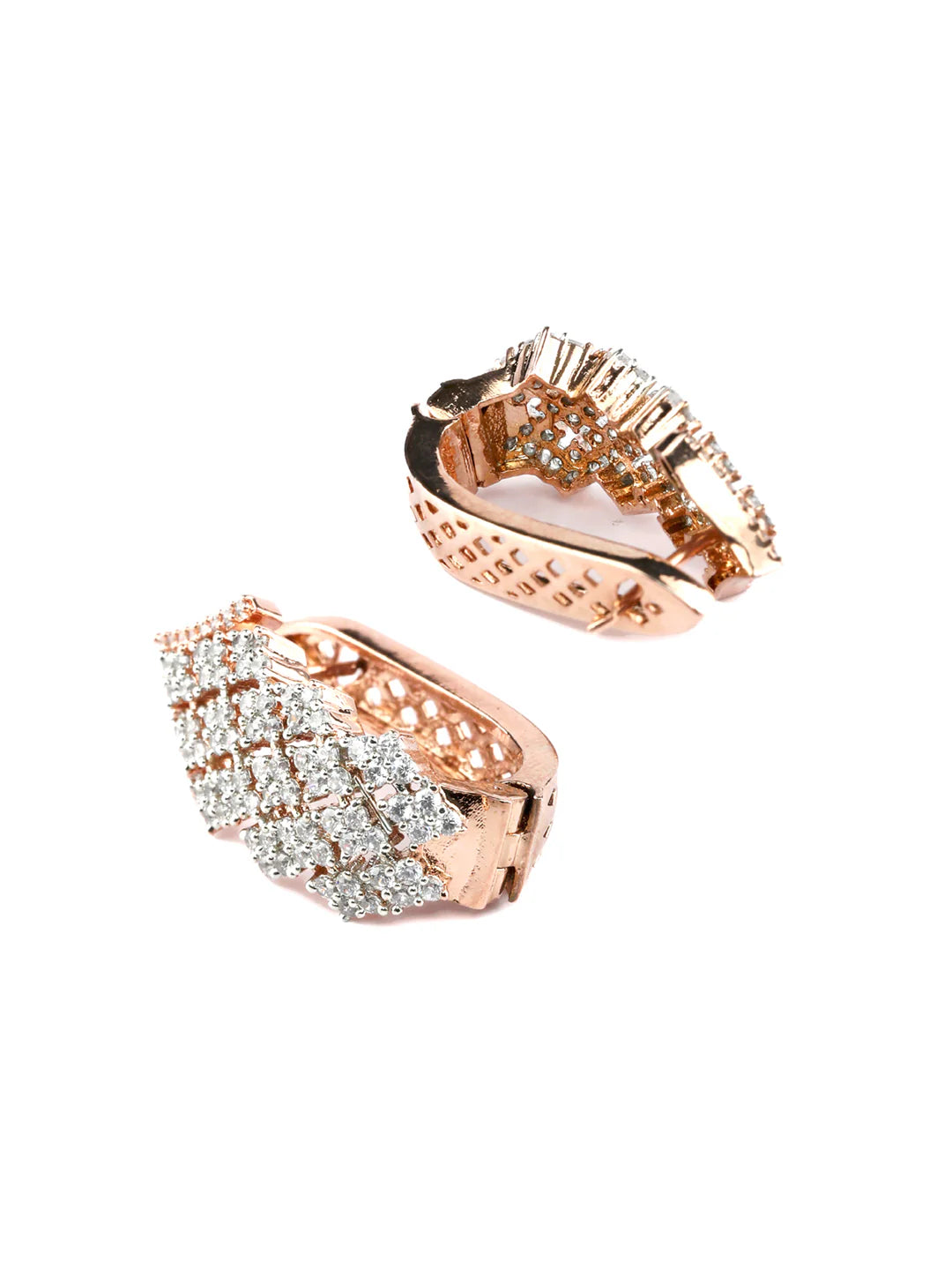 American Diamond Rose Gold Earrings
