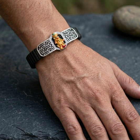 925 Silver Spiritual Jewellery Kastbhanjan Hanuman Bracelet