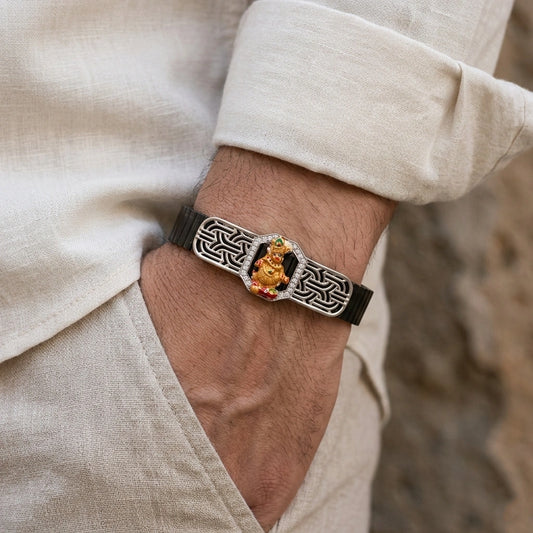 925 Silver Spiritual Jewellery Kastbhanjan Hanuman Bracelet
