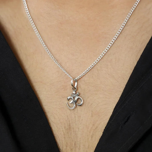 Silver Om Pendant with Spiritual Connection