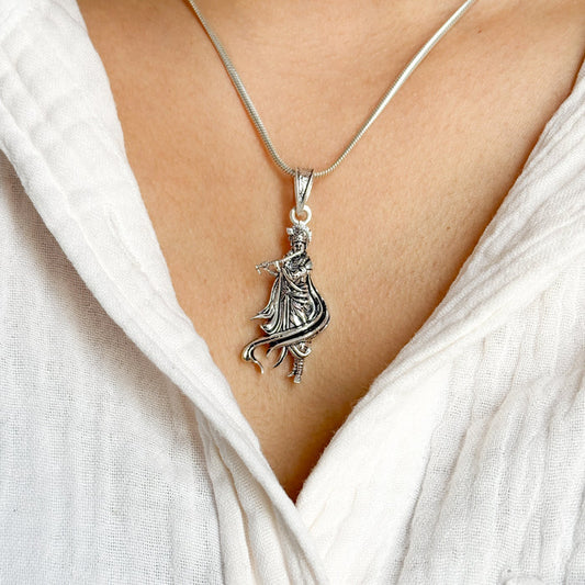 Krishna Pure Silver Pendant : Keshava Edition