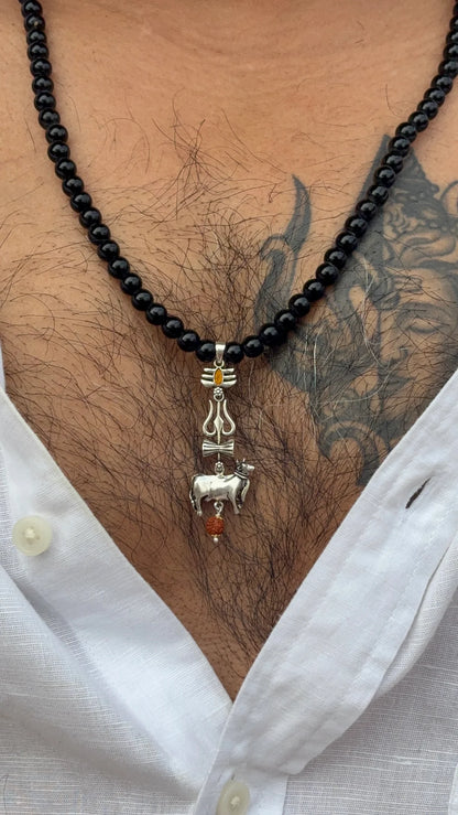 Varanasi Shiva Pure Silver Pendant