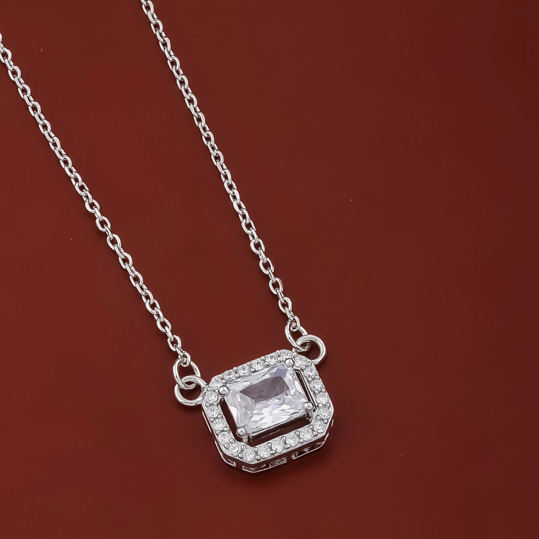 Contemporary mangalsutra with black beads and geometric halo pendant