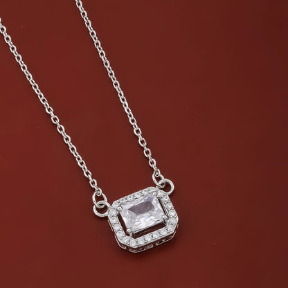 Contemporary mangalsutra with black beads and geometric halo pendant