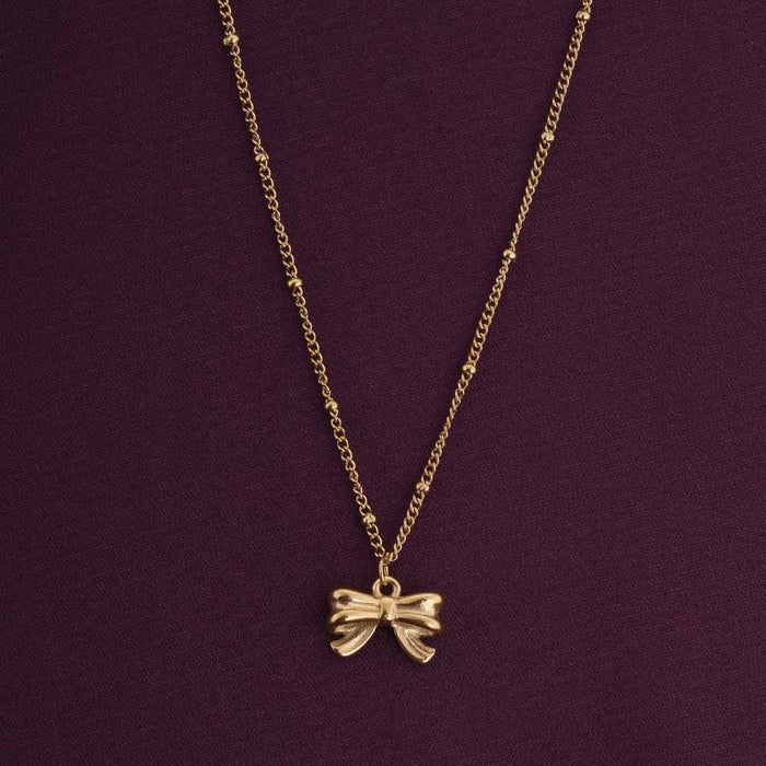 Bow Pendant Necklace