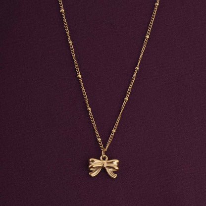 Bow Pendant Necklace