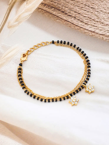 Minimal Gold Mangalsutra Style Bracelet