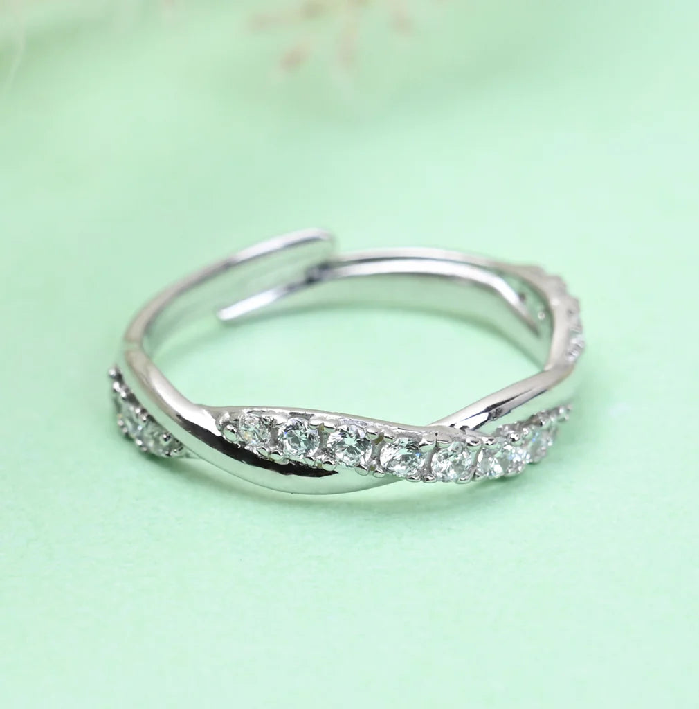 Silver Twist Ring