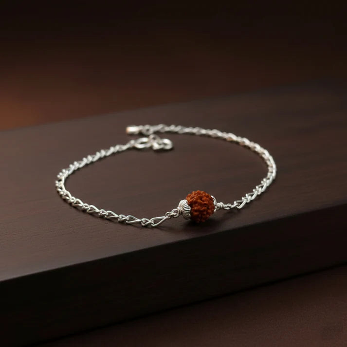Silver Rudraksha Bracelet for Men & Women
