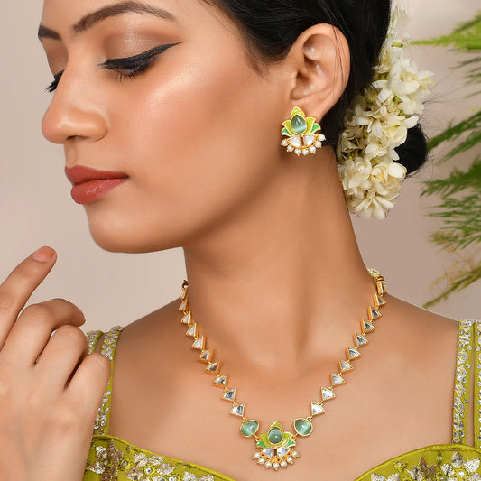 Forever More Gold Plated Necklace Set