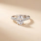 Diamond ring on a beige background
