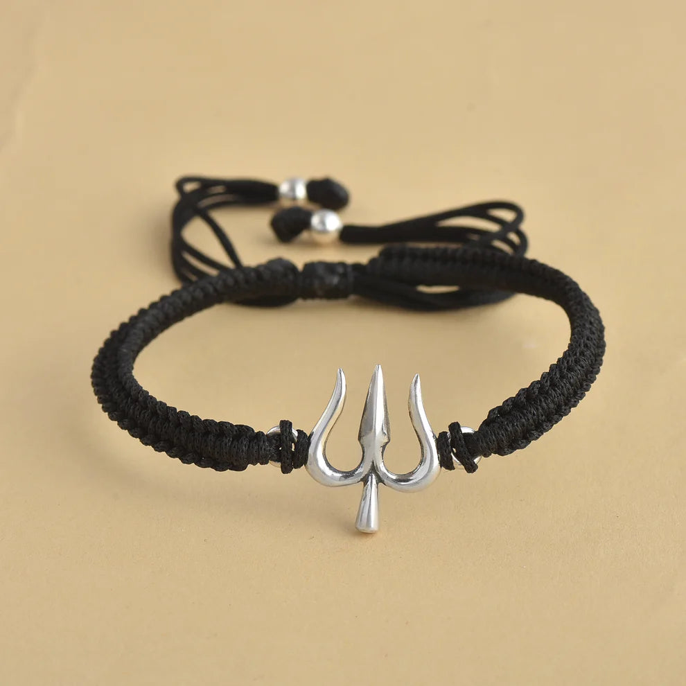 Silver Trishul Bracelet