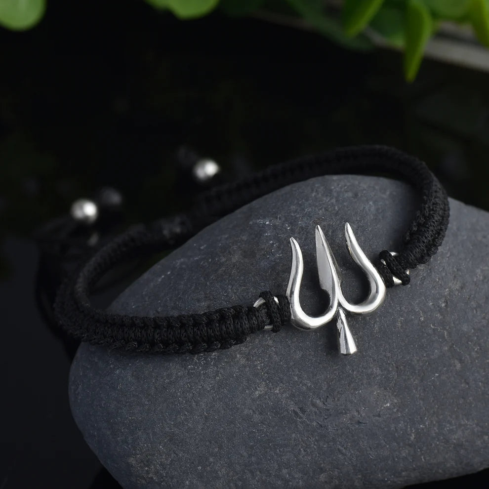 Silver Trishul Bracelet