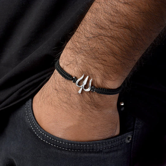 Silver Trishul Bracelet