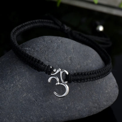 Silver Om Nazarbattu Bracelet