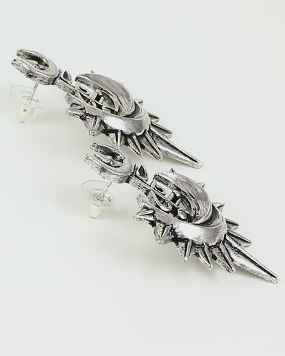 Aham Brahmasmi Shakti and Trishul Earrings