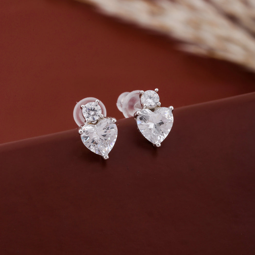 Romantic Heart Stone Earrings