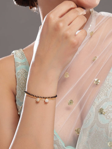 Minimal Gold Mangalsutra Style Bracelet