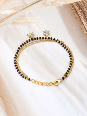 Minimal Gold Mangalsutra Style Bracelet
