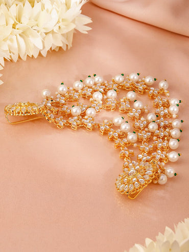 Captivating Tradition Kundan Hair Brooch