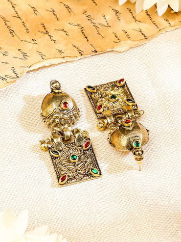 Tribal Magic Green & PInk Necklace Set