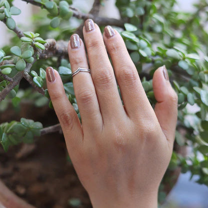 Stacked Chevron Toe-Rings (Pair)