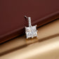Diamond earring on a reflective surface with a brown background